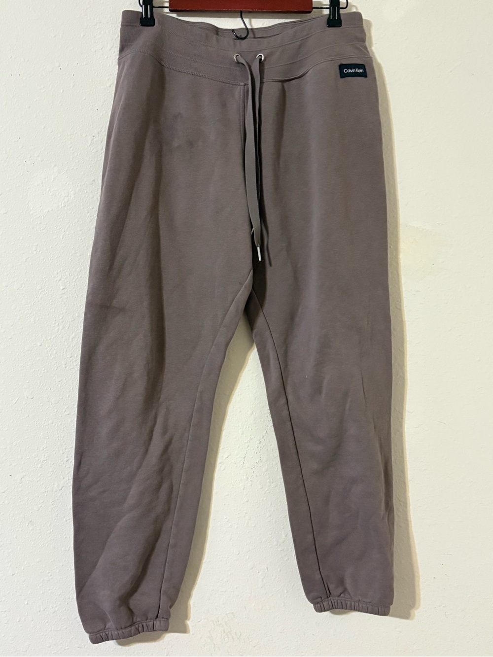 Calvin Klein Performance Taupe Drawstring Joggers